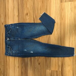H&M Denim Dark‎ Wash Stretch High Waist Skinny Jeans 18